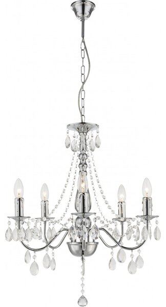 Toolight Toolight, stropné svietidlo 5xE14, EBT014-5CP, chróm, OSW-01249
