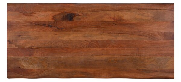 JEDÁLENSKÝ STÔL, mangové drevo, prírodná farba, čierna, 200/100/78 cm Voleo - Stoly