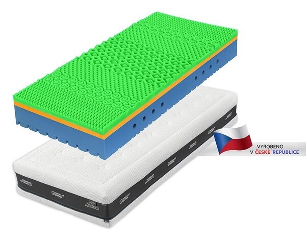 Tropico SUPER FOX VISCO HEAVEN Wellness 24 cm - matrac pre zdravý spánok s pamäťovou a HR penou - AKCIA "Férové ceny" 90 x 200 cm