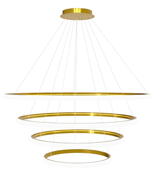 Toolight Toolight, závesná lampa 100cm, LHJ009-CP4, zlatá, OSW-50072