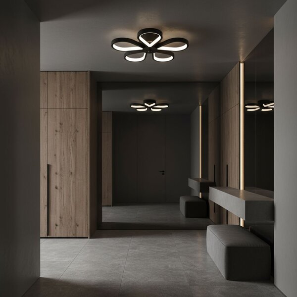 Toolight Toolight, stropné svietidlo 33W, 3000K, LHJ075-C, čierna-biela, OSW-50055