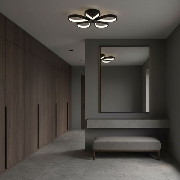Toolight Toolight, stropné svietidlo 33W, 3000K, LHJ075-C, čierna-biela, OSW-50055