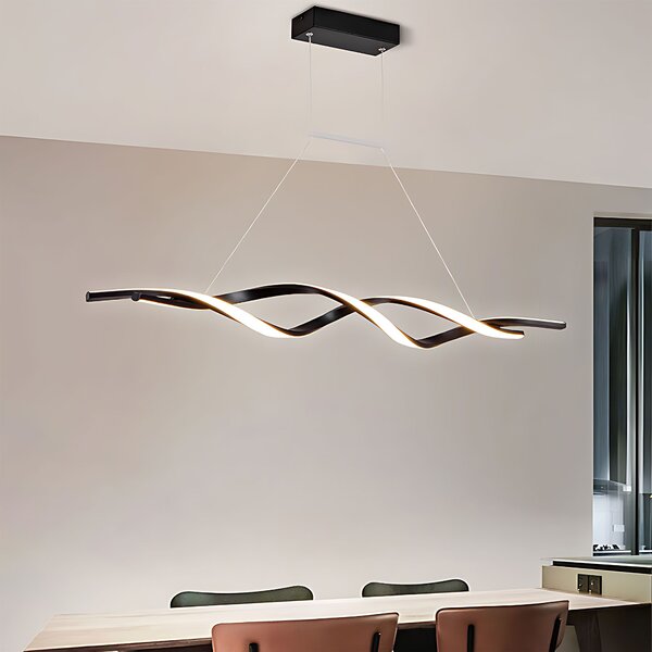 Toolight Toolight, LED závesné osvetlenie 120cm, 46W, 3000K, 2000lm, LHJ020-CP, čierna, OSW-50046