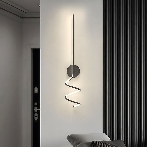 Toolight Toolight, LED nástenné svietidlo 26W, 3000K, LHJ061-W, čierna, OSW-50053