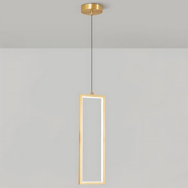 Toolight Toolight, LED závesné osvetlenie 6W, 3000K, 3500lm, LHJ084-1CP, zlatá lesklá, OSW-50058