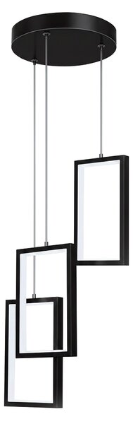 Toolight Toolight, LED závesné osvetlenie 18W, 3000K, 1500lm, LHJ087-3CP, čierna, OSW-50062