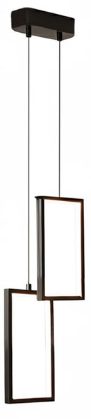 Toolight Toolight, LED závesné osvetlenie, 12W, 3000K, 3500lm, LHJ085-2CP, čierna, OSW-50059