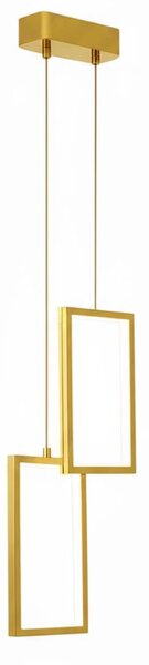 Toolight Toolight, LED závesné osvetlenie, 12W, 3000K, 3500lm, LHJ086-2CP, zlatá, OSW-50061