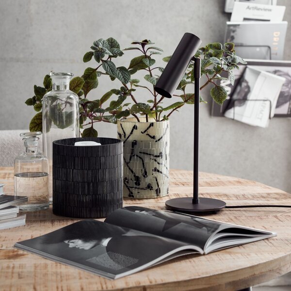 Stolná lampa Norm Black Antique