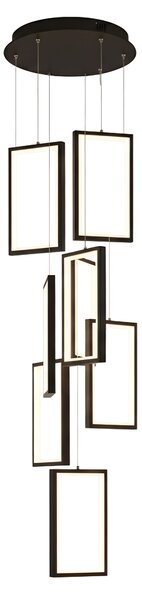 Toolight Toolight, LED závesné svietidlo 18W, 3000K, 1500lm, LHJ089-7CP, čierna, OSW-50064
