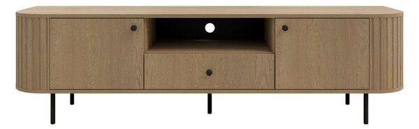 Široký TV stolík Ovalio - dub cremona
