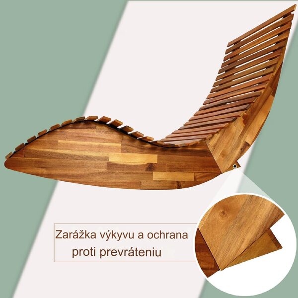 Ergonomické lehátko - agát