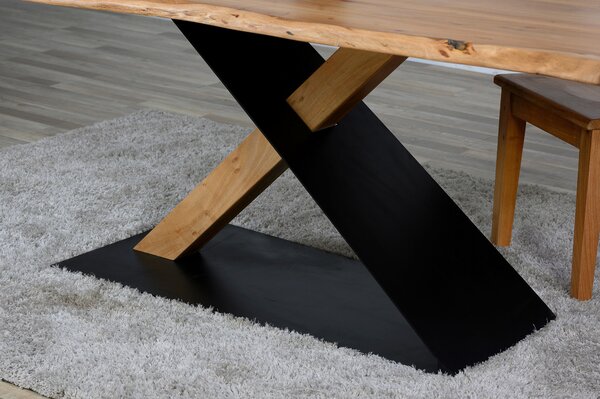 JEDÁLENSKÝ STÔL, akácia, čierna, farba akácie, 200/100/76 cm Linea Natura - Obývacie zostavy