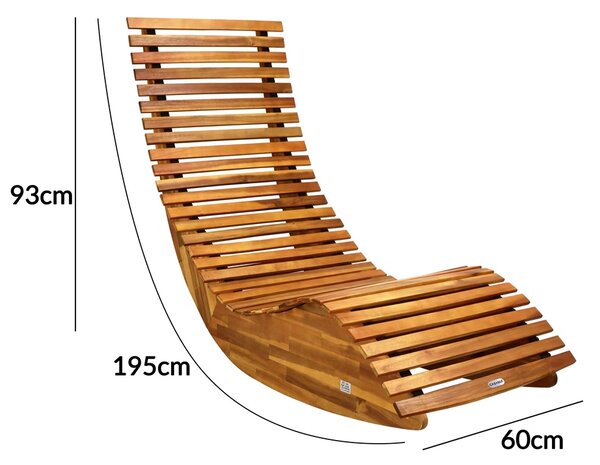 Ergonomické lehátko - agát