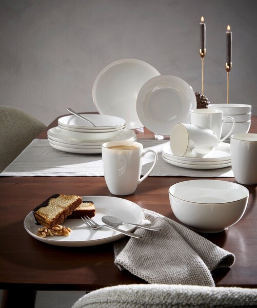KOMBINOVANÝ SERVIS 20-dielne, nový kostný porcelán (new bone china) keramika Novel - Jedálenské sety