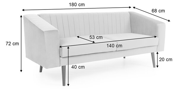 Wilsondo Pohovka 3 Asprey - smaragdová