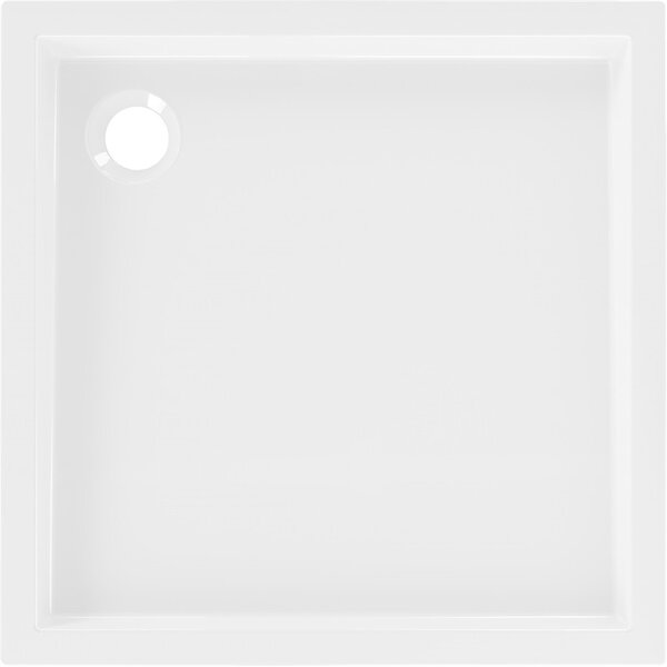 Mexen Flow+, štvorcová sprchová vanička 70 x 70 cm, biela lesklá, 46S107070H