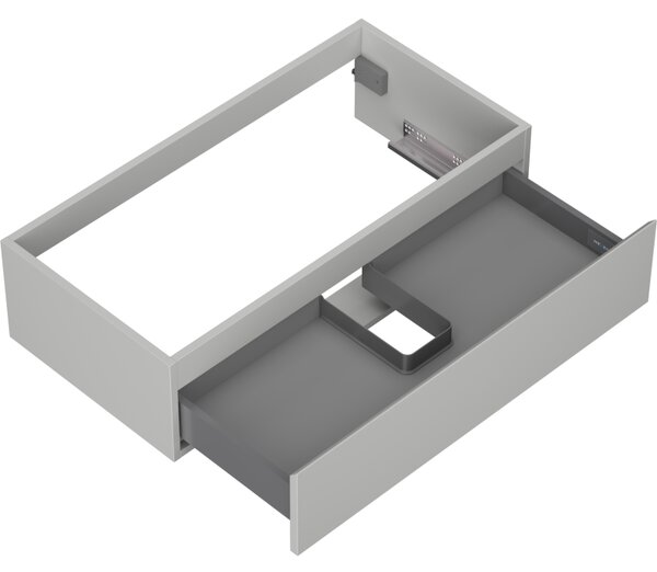Mexen Orio, kúpeľňová skrinka 90 cm, 1 zásuvka, sivá matná, 91A10-09023-1-BF62