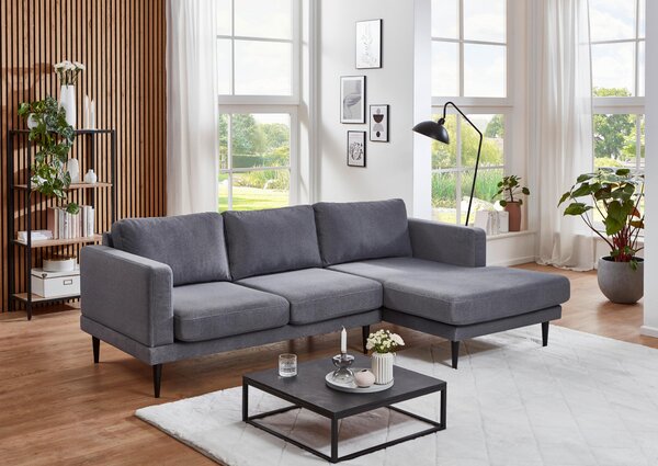 ROHOVÁ SEDAČKA, textil, sivá Carryhome - Sedačky, Online Only