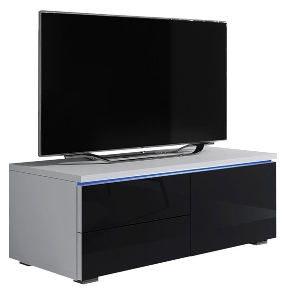 Mirjan24 TV stolík Cleo XI P, Farby: biela / biely lesk 5902928369113