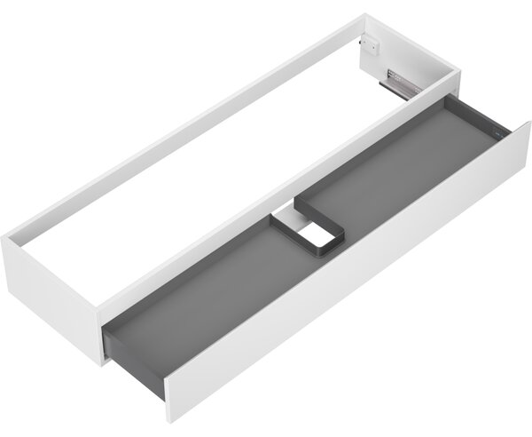 Mexen Orio, kúpeľňová skrinka 160 cm, 1 zásuvka, biela matná, 91A10-16023-1-BF01
