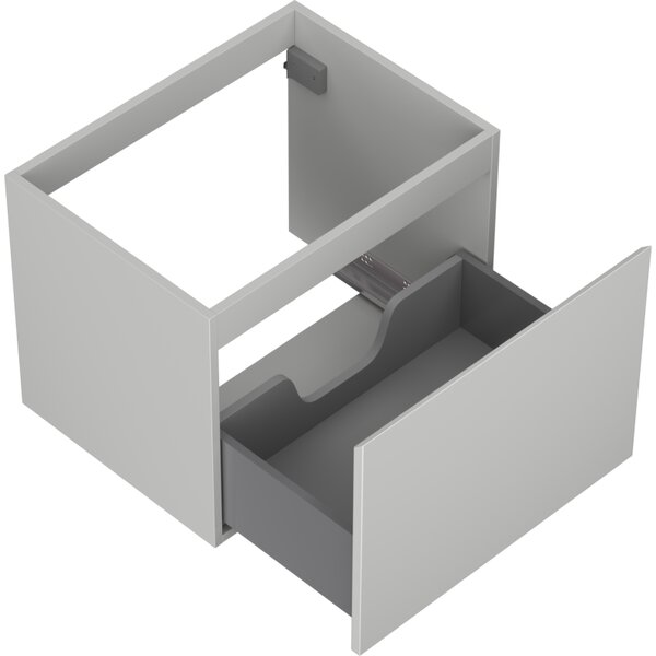 Mexen Orio, kúpeľňová skrinka 60 cm, 1 zásuvka, sivá matná, 91A10-06047-1-BF62