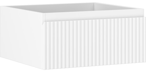 Mexen Rivel, kúpeľňová skrinka pod umývadlo 50 cm, 1 zásuvka, drážkovaná, biela matná, 91A20-05023-1-BF01