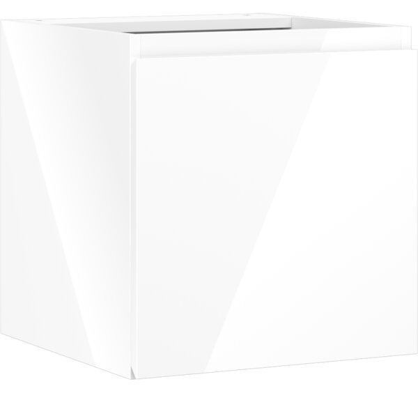 Mexen Orio, kúpeľňová skrinka 45 cm, 1 dvierka, biela lesklá, 91A11-04547-1-BF00