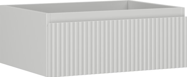 Mexen Rivel, kúpeľňová skrinka 60 cm, 1 zásuvka, drážkovaná, sivá matná, 91A20-06023-1-BF62