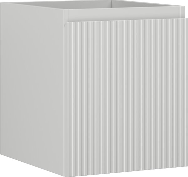 Mexen Rivel, kúpeľňová skrinka 40 cm, 1 zásuvka, drážkovaná, sivá matná, 91A20-04047-1-BF62