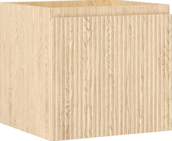 Mexen Rivel, kúpeľňová skrinka 50 cm, 1 zásuvka, drážkovaná, dub, 91A20-05047-1-BF81