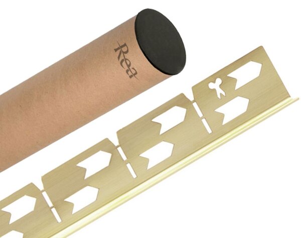Rea Rea, nerezová spádová lišta, pravá, dĺžka 1000 mm, zlatá matná, REA-K3217