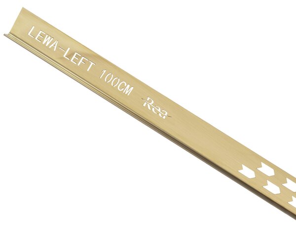 Rea Rea, nerezová spádová lišta, pravá, dĺžka 1000 mm, zlatá matná, REA-K3217