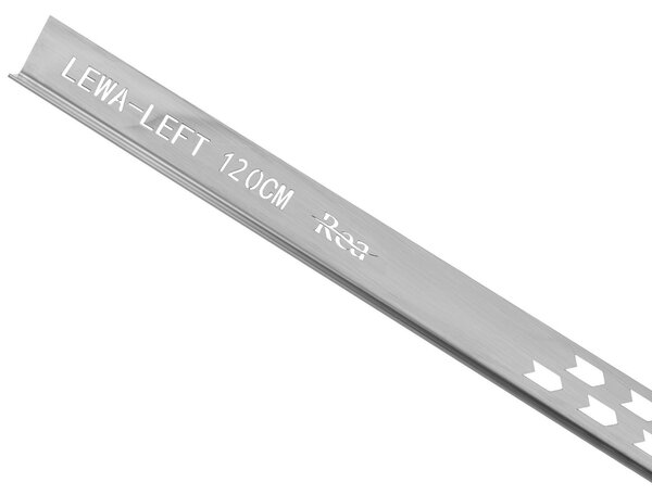 Rea Rea, nerezová spádová lišta, pravá, dĺžka 1200 mm, brúsená oceľ, REA-K3203