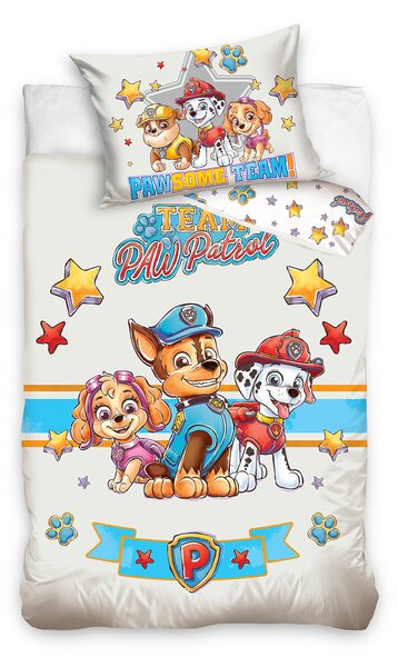 Detské bavlnené obliečky Paw patrol sivé - rôzne rozmery Perina: 90x120 cm