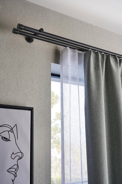 ZÁVESOVÁ TYČ S PRÍSLUŠENSTVOM 120 cm Homeware - Záclony & závesy