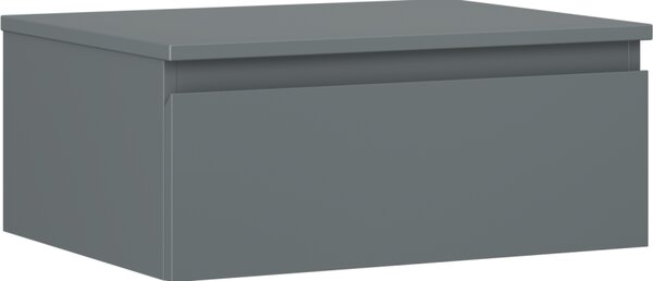 Mexen Orio, kúpeľňová skrinka 60 cm s hornou časťou, 1 zásuvka, grafitová matná, 91A10-06023-1-BFC66