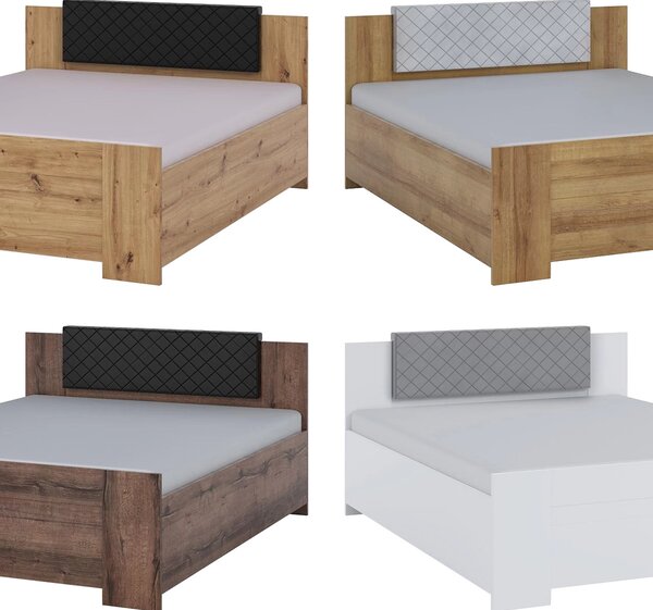 MEBLINE Posteľ s úložným priestorom 160x200 BONEY BO02 biela