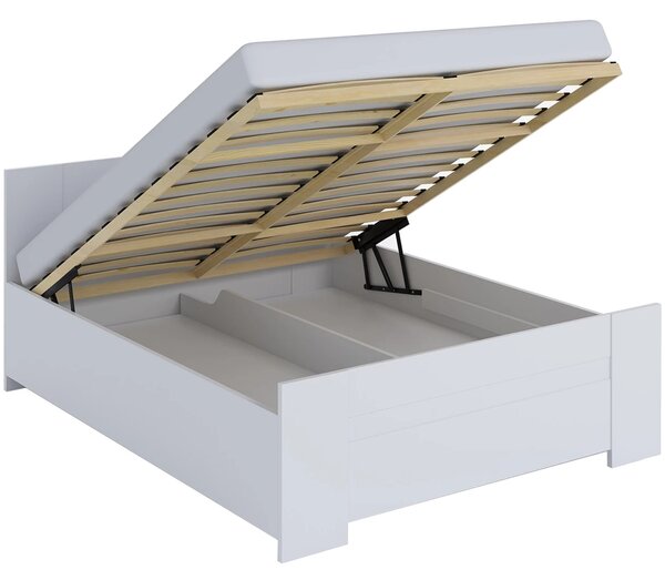 MEBLINE Posteľ s úložným priestorom 160x200 BONEY BO02 biela