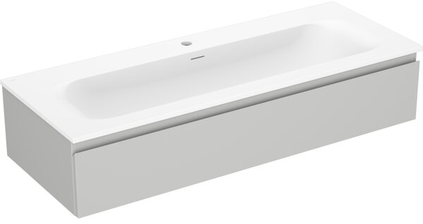 Mexen Orio, kúpeľňová skrinka 120 cm s umývadlom Vela, 1 zásuvka, šedá matná/biela matná, 91A10-12023-1-BF62-W23M01