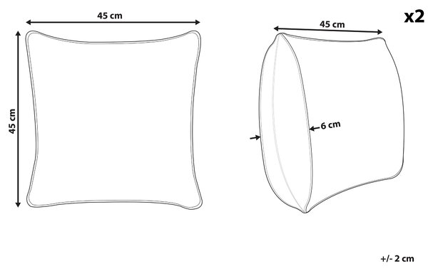 Dekoratívny vankúš viacfarebná potlač bicykla sada 2 ks bavlna 45 x 45 cm moderný dizajn
