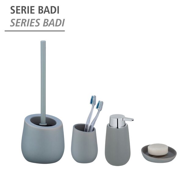 Sivý keramický dávkovač mydla 320 ml Badi – Wenko