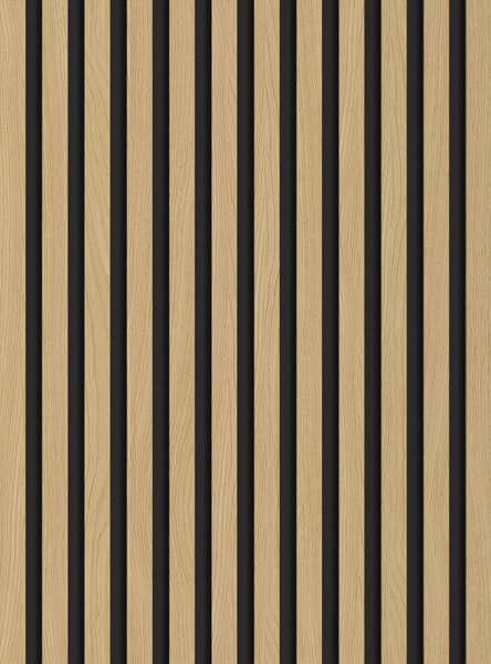 Mexen Lam-B, akustické stenové lamely 275 × 30 cm, HDF doska 4 mm, technická dyha, dub zlatistý, 275307-3015-003