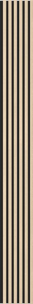 Mexen Lam-B, akustické stenové lamely 275 × 30 cm, HDF doska 4 mm, technická dyha, dub pieskový, S100-275307-3015-001