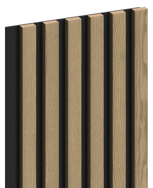 Mexen Lam-B, akustické stenové lamely 275 × 30 cm, HDF doska 4 mm, technická dyha, dub ušľachtilý, S100-275307-3015-004