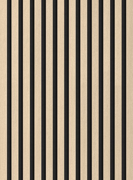 Mexen Lam-F, akustické stenové lamely 275 × 30 cm, plstený podklad 8 mm, technická dyha, dub pieskový, S105-275307-3015-001