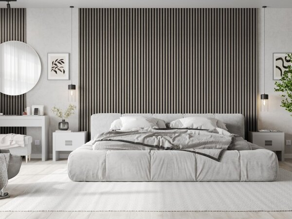 Mexen Lam-B, akustické stenové lamely 275 × 30 cm, HDF doska 4 mm, technická dyha, dub popolavý, S100-275307-3015-005