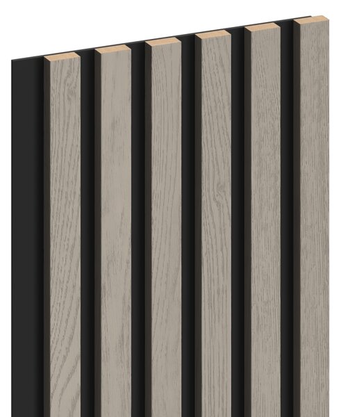 Mexen Lam-B, akustické stenové lamely 275 × 30 cm, HDF doska 4 mm, technická dyha, dub popolavý, S100-275307-3015-005
