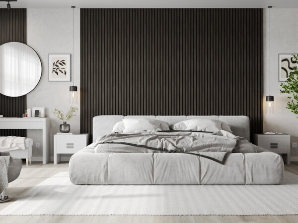 Mexen Lam-B, akustické stenové lamely 275 × 30 cm, HDF doska 4 mm, technická dyha, orech striebristý, S100-275307-3015-009