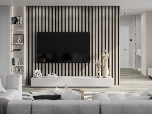 Mexen Lam-B, akustické stenové lamely 275 × 30 cm, HDF doska 4 mm, technická dyha, dub popolavý, S100-275307-3015-005